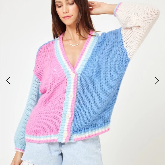 l*space Sweaters - LSPACE x JVS Lido Cardigan - California Colorblock